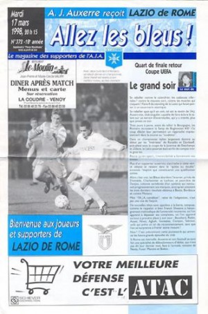 1997-1998 Auxerre-Lazio programma