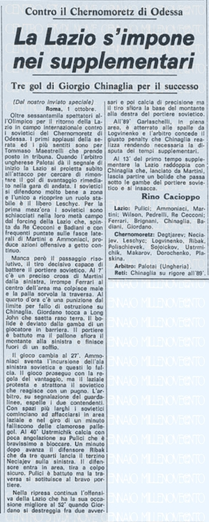 1° ottobre 1975: lo zar è Long John