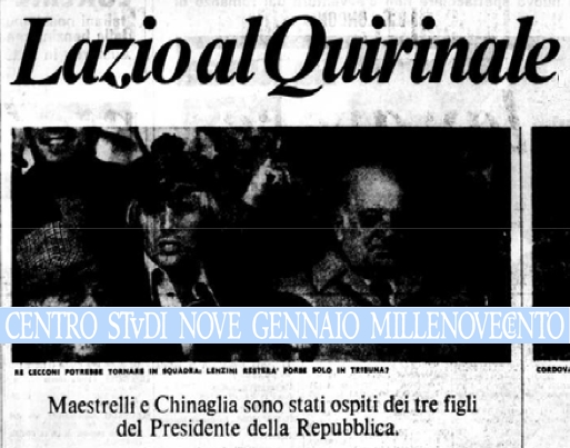 Maestrelli e Chinaglia al Quirinale