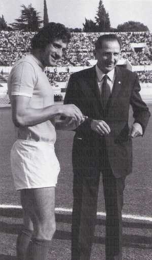 14 aprile 1974, Chinaglia eguaglia i 21 gol di Piola