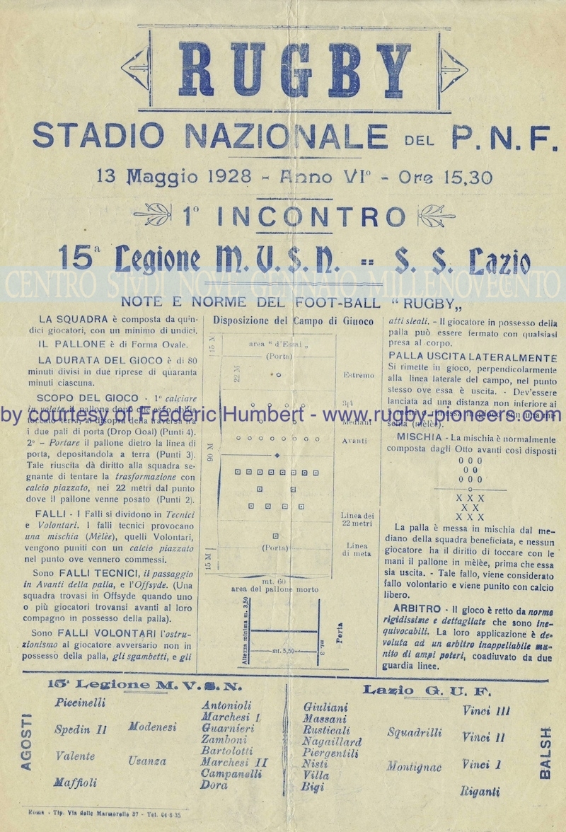  Manifesto S.S. Lazio Rugby-Brescia-w-w