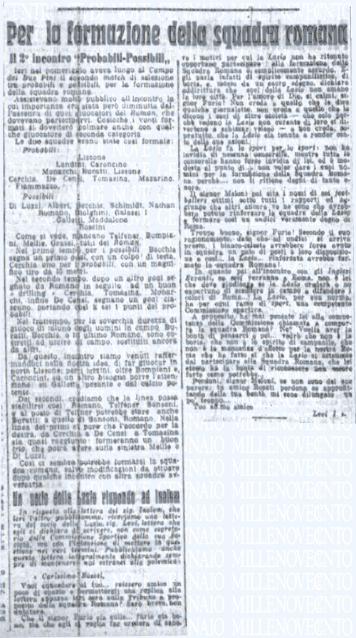La Tribuna 10 aprile 1912