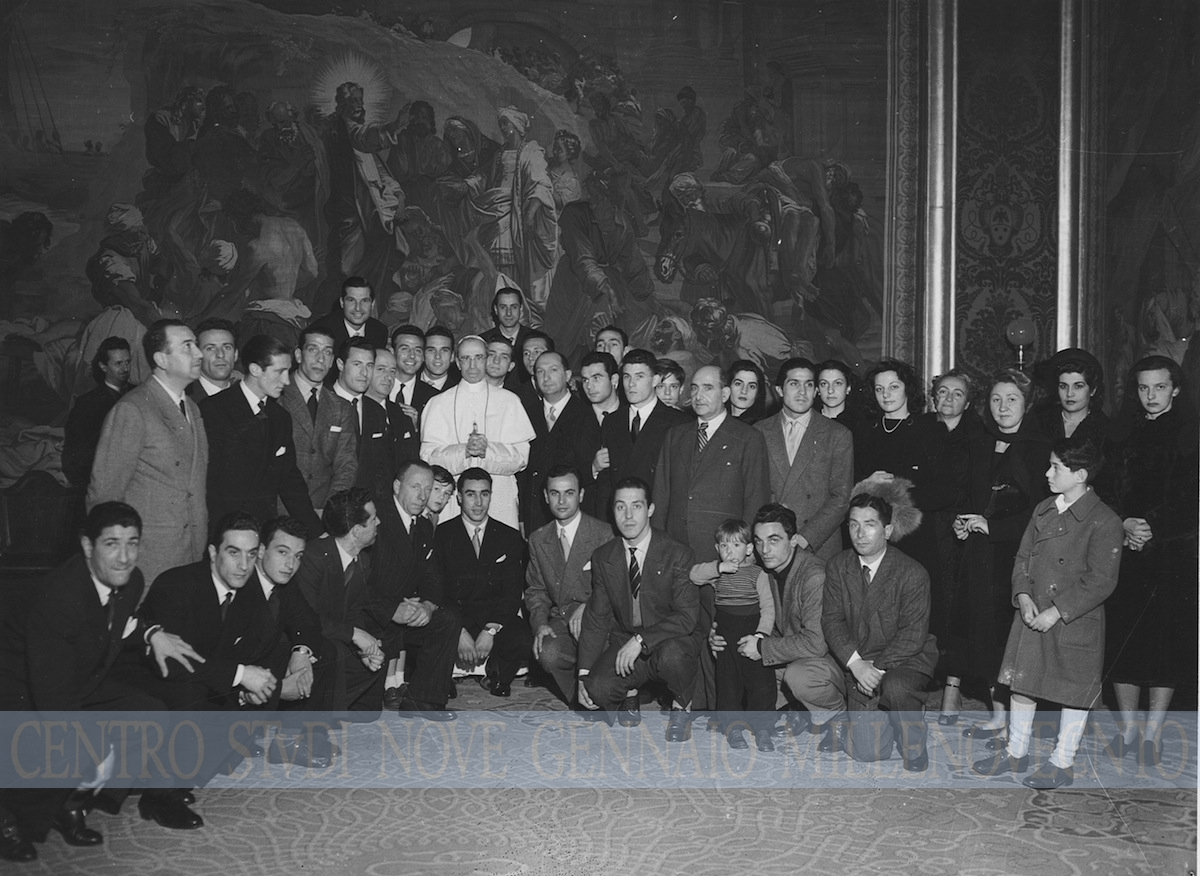 Pio XII e Papa Giovanni XXIII accolgono la Lazio in Vaticano