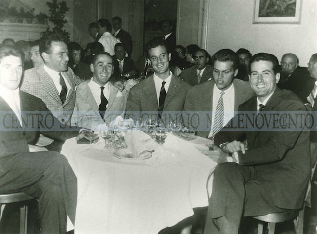Casina delle Rose, 1956: il banchetto della Lazio Pallanuoto Campione