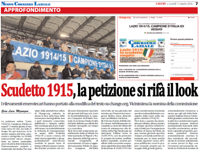 Scudetto 1915, la petizione si rifa’ il look!